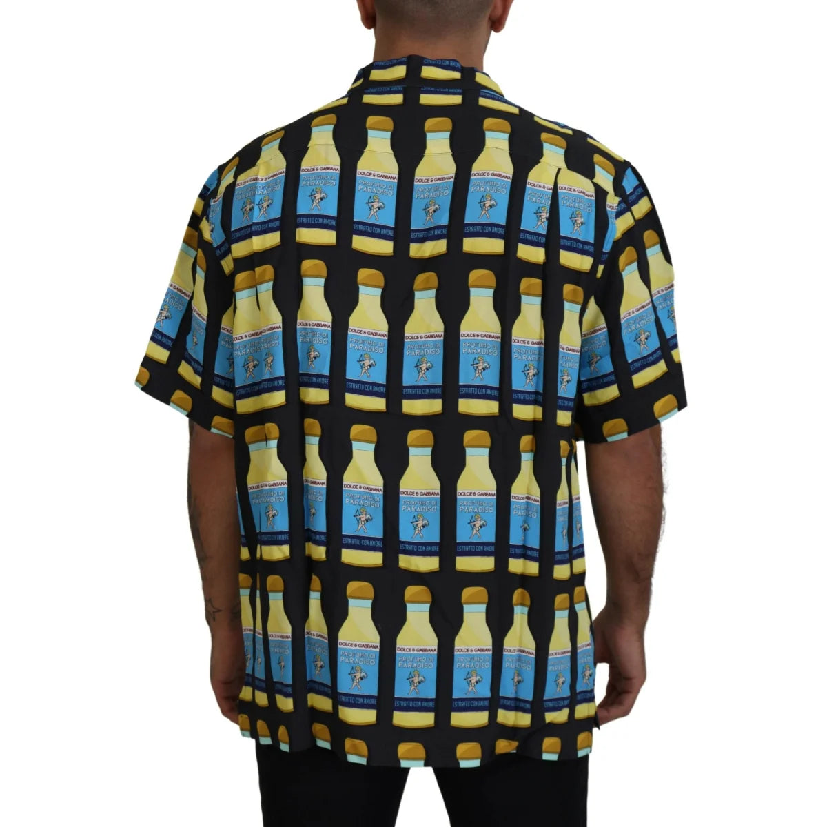 Dolce Gabbana Multicolor Printed Casual Shirt for Men &