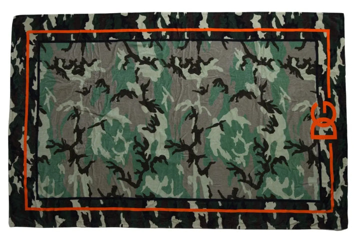 Dolce &amp; Gabbana Multicolor Printed Cotton Wrap Shawl Scarf