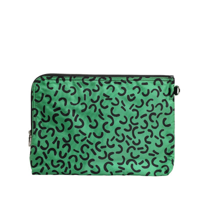 Dolce and Gabbana Multicolor Printed Nylon Pouch Bag &