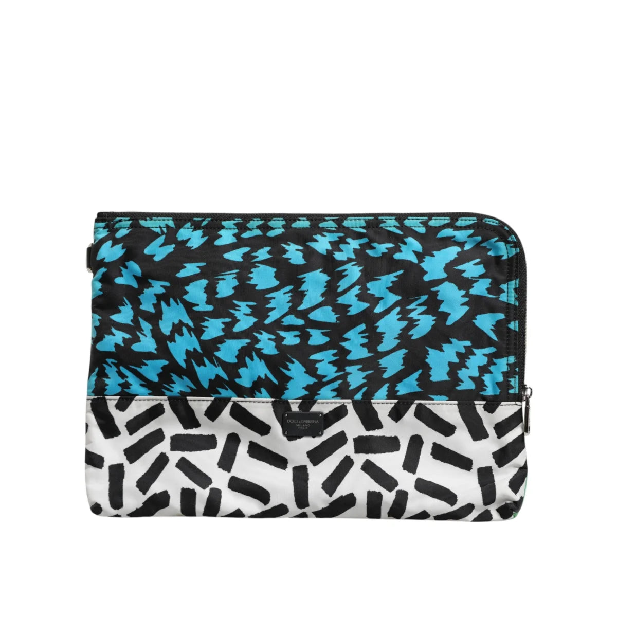 Dolce and Gabbana Multicolor Printed Nylon Pouch Bag &