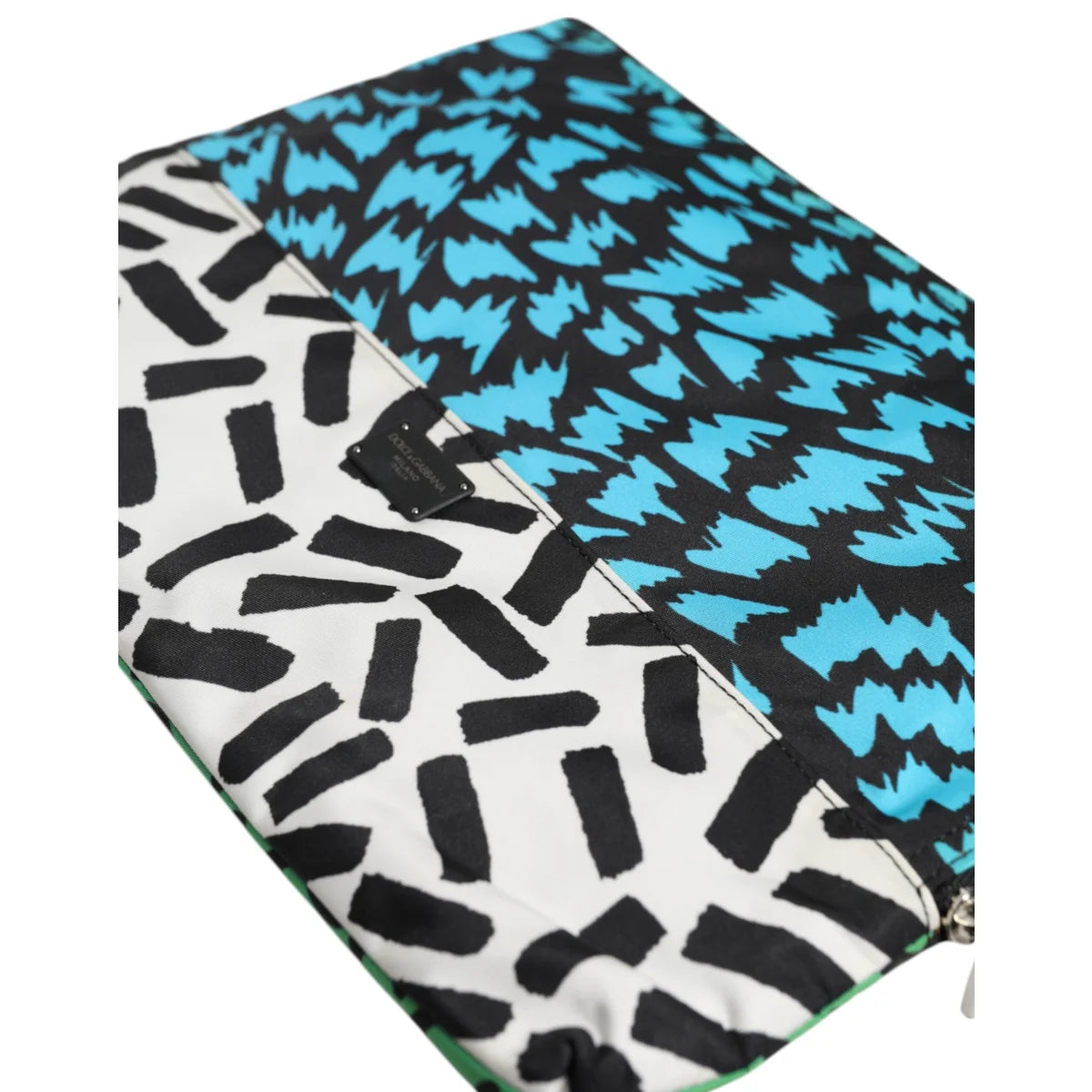 Dolce and Gabbana Multicolor Printed Nylon Pouch Bag &