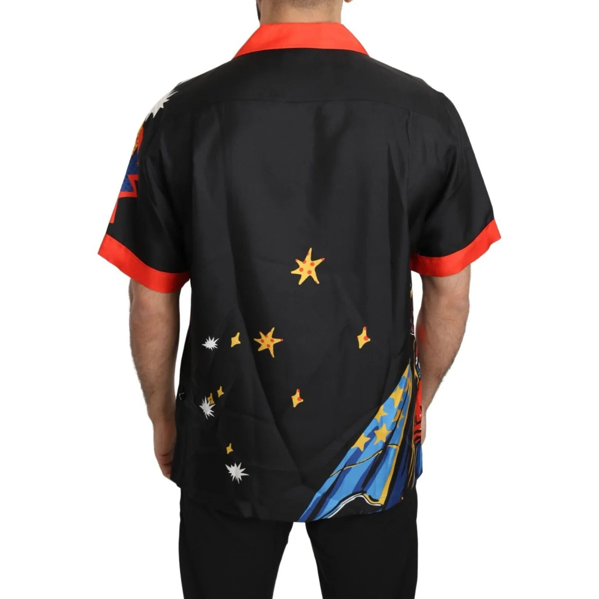 Dolce & Gabbana Multicolor Printed Short Sleeves Casual Shirt