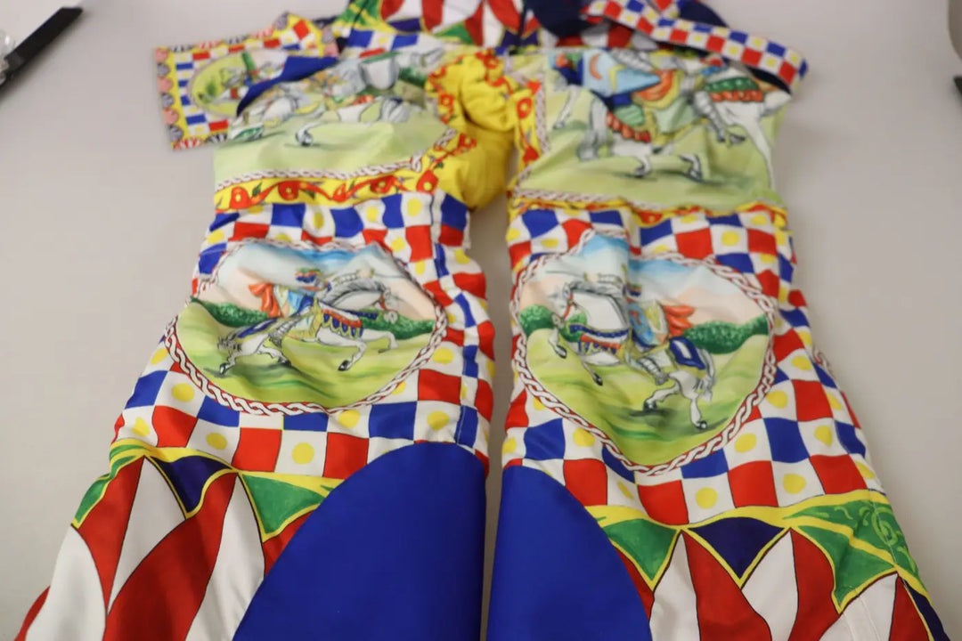Dolce &amp; Gabbana Multicolor Printed Snow Trouser Pants