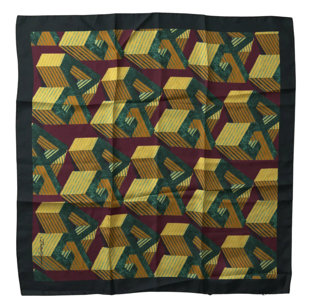 Dolce &amp; Gabbana Multicolor Printed Square Handkerchief Scarf