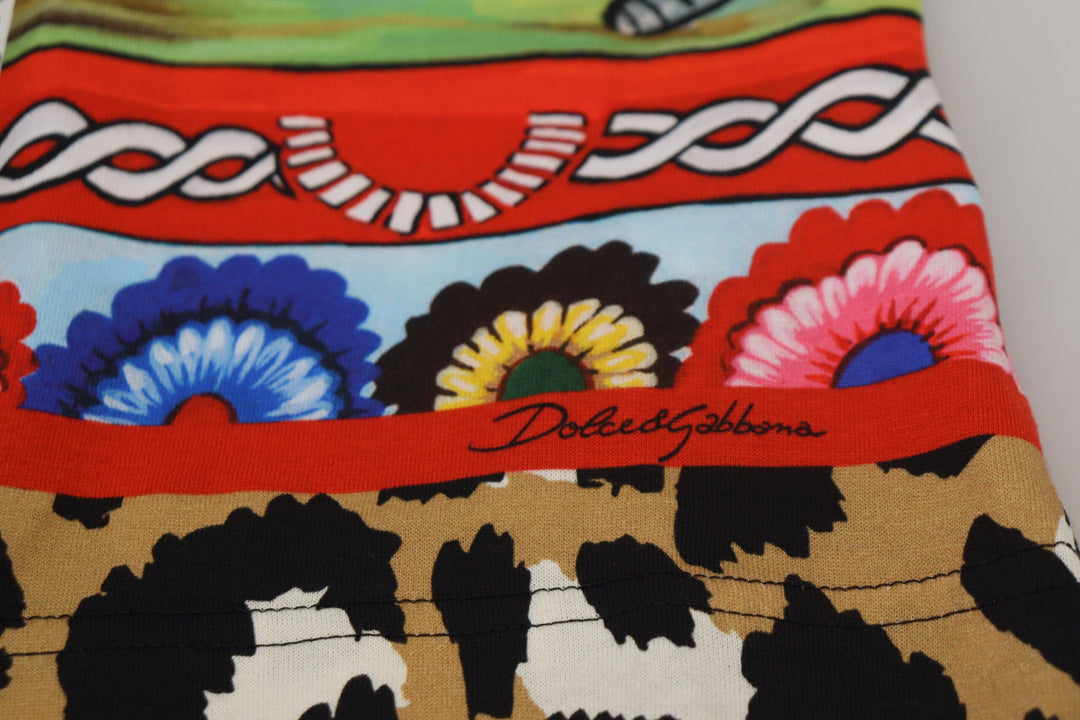 Dolce &amp; Gabbana - Multicolor Printed Women Exclusive Shirt Top