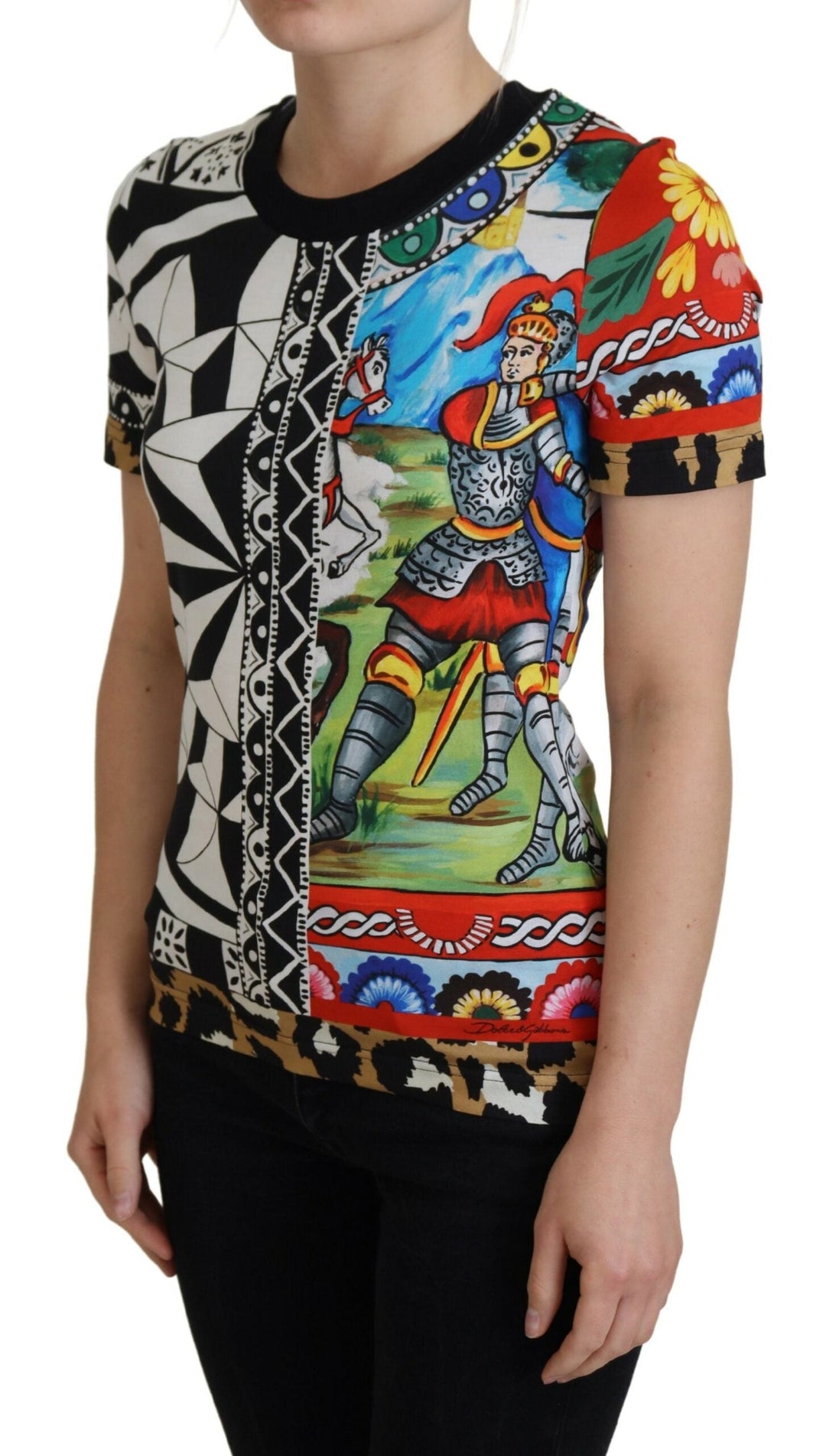 Dolce &amp; Gabbana - Multicolor Printed Women Exclusive Shirt Top