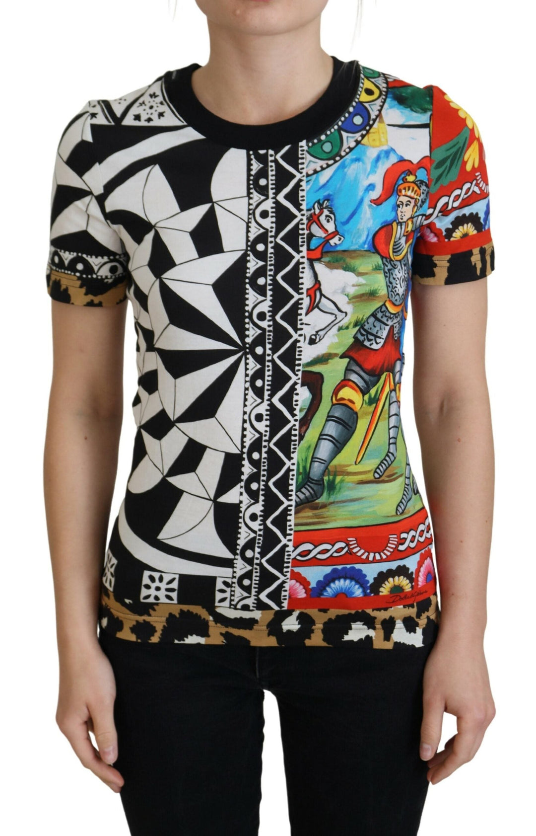 Dolce &amp; Gabbana - Multicolor Printed Women Exclusive Shirt Top
