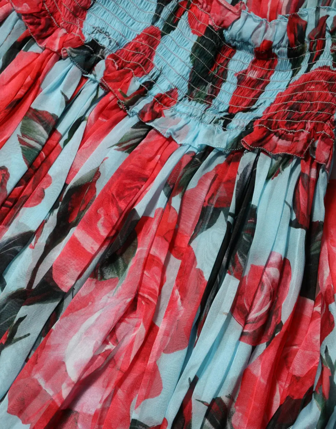 Dolce &amp; Gabbana Multicolor Romantic Floral Silk Chiffon Dress