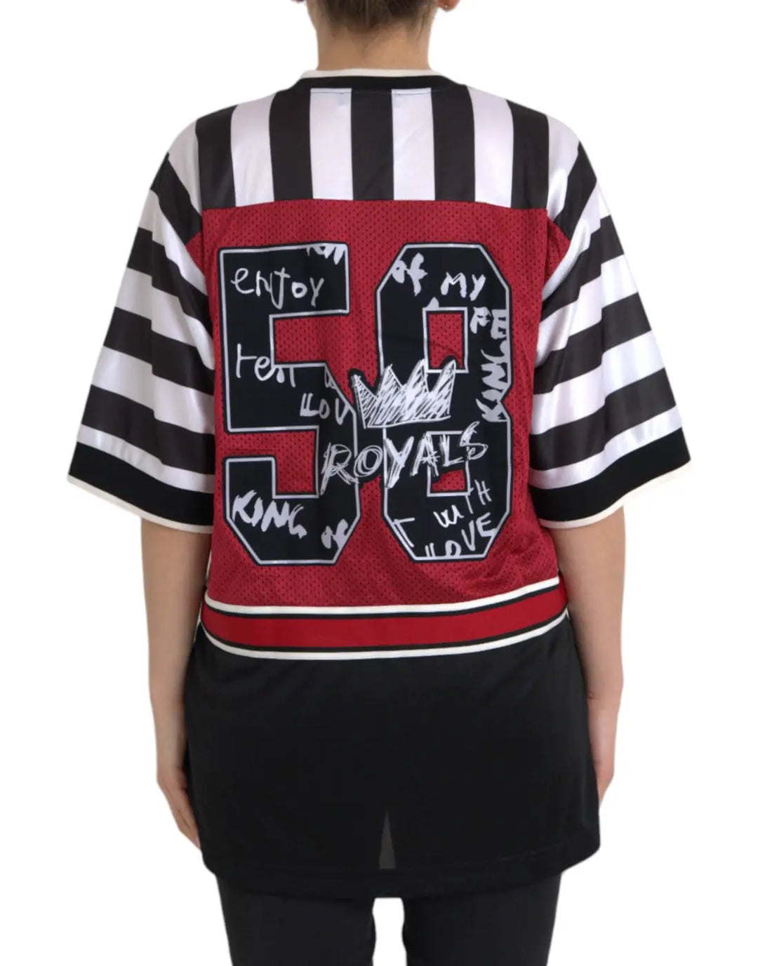 Dolce &amp; Gabbana Multicolor Royals Panda Oversized T-shirt