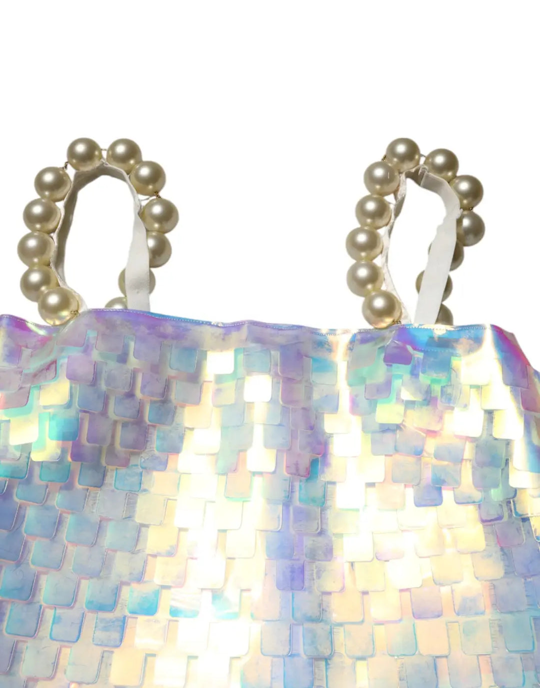 Dolce &amp; Gabbana Multicolor Sequin Holographic Mini Dress