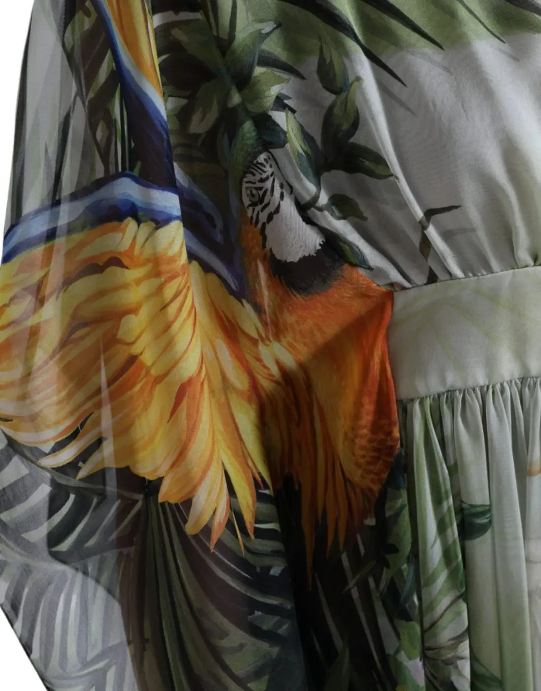 Dolce &amp; Gabbana Multicolor Silk Jungle Print Women Maxi Dress