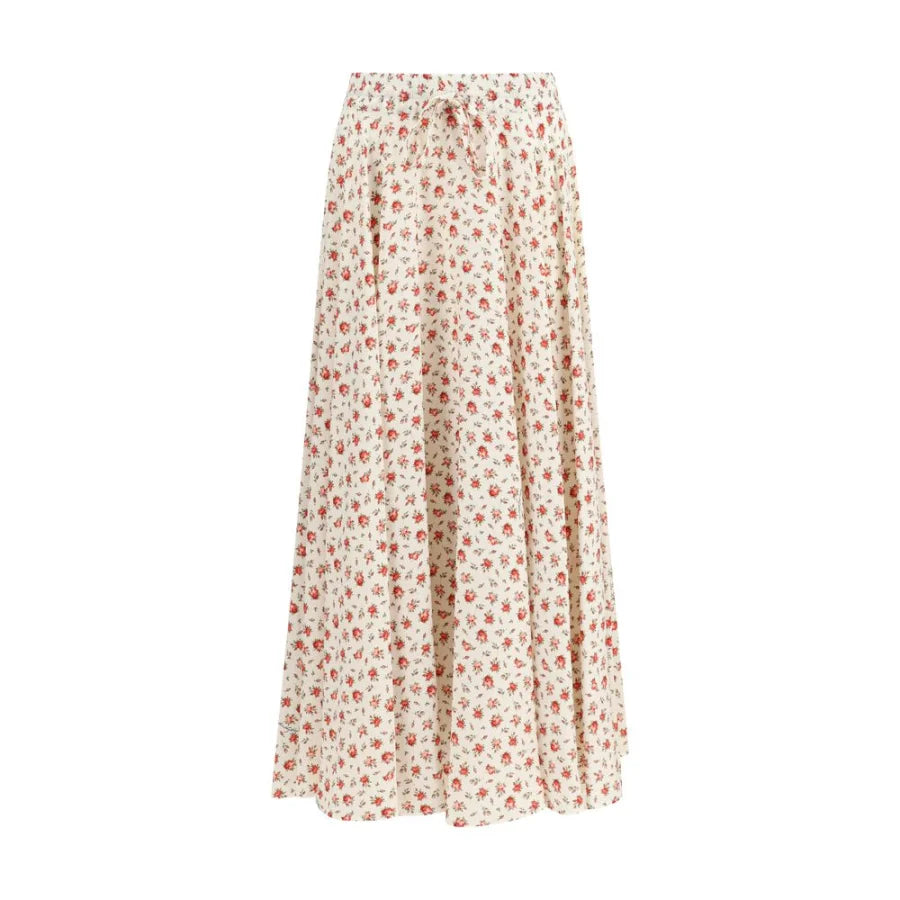 Dolce & Gabbana Multicolor Silk Midi Skirt