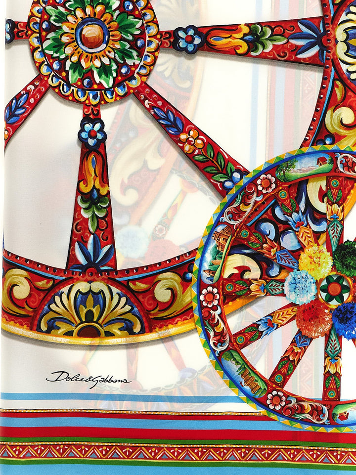 Dolce &amp; Gabbana Multicolor Silk Scarf