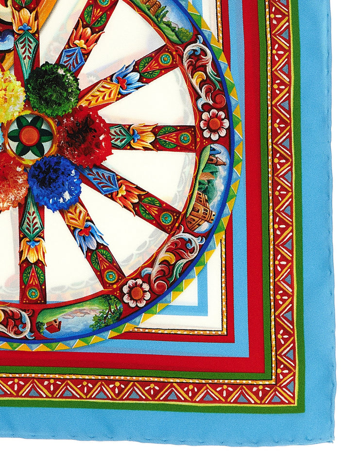 Dolce &amp; Gabbana Multicolor Silk Scarf