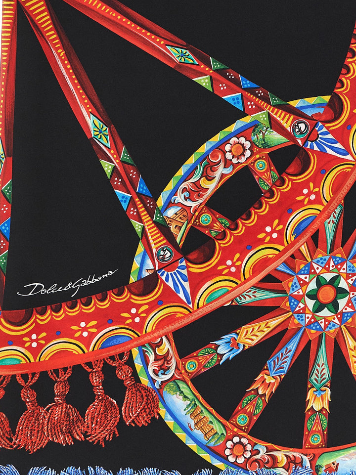 Dolce &amp; Gabbana Multicolor Silk Scarf