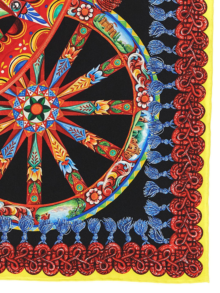 Dolce &amp; Gabbana Multicolor Silk Scarf