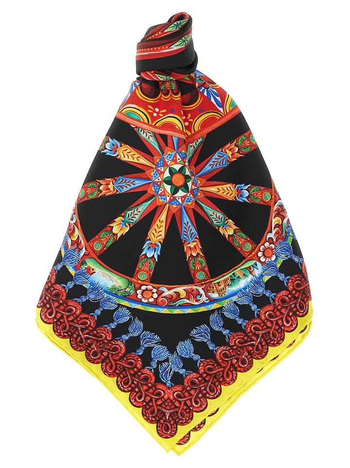 Dolce &amp; Gabbana Multicolor Silk Scarf