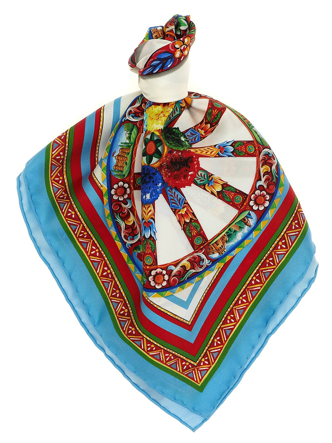 Dolce & Gabbana Multicolor Silk Scarf