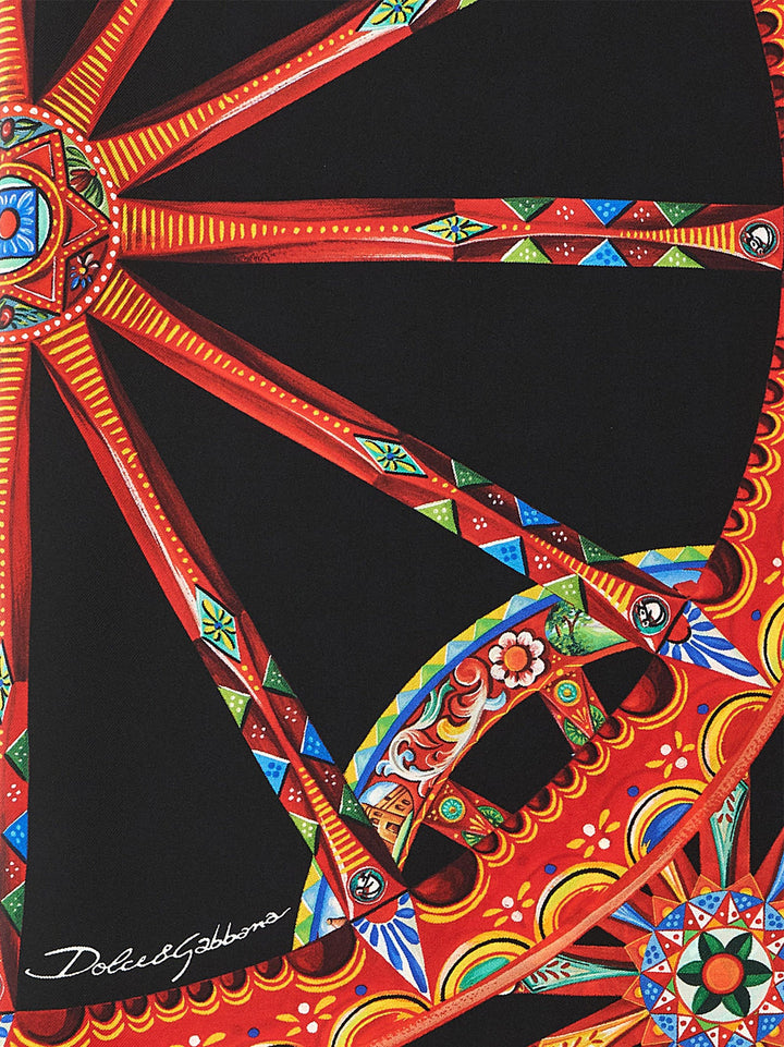 Dolce &amp; Gabbana Multicolor Silk Scarf