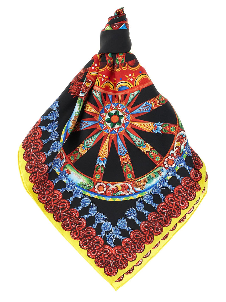 Dolce &amp; Gabbana Multicolor Silk Scarf