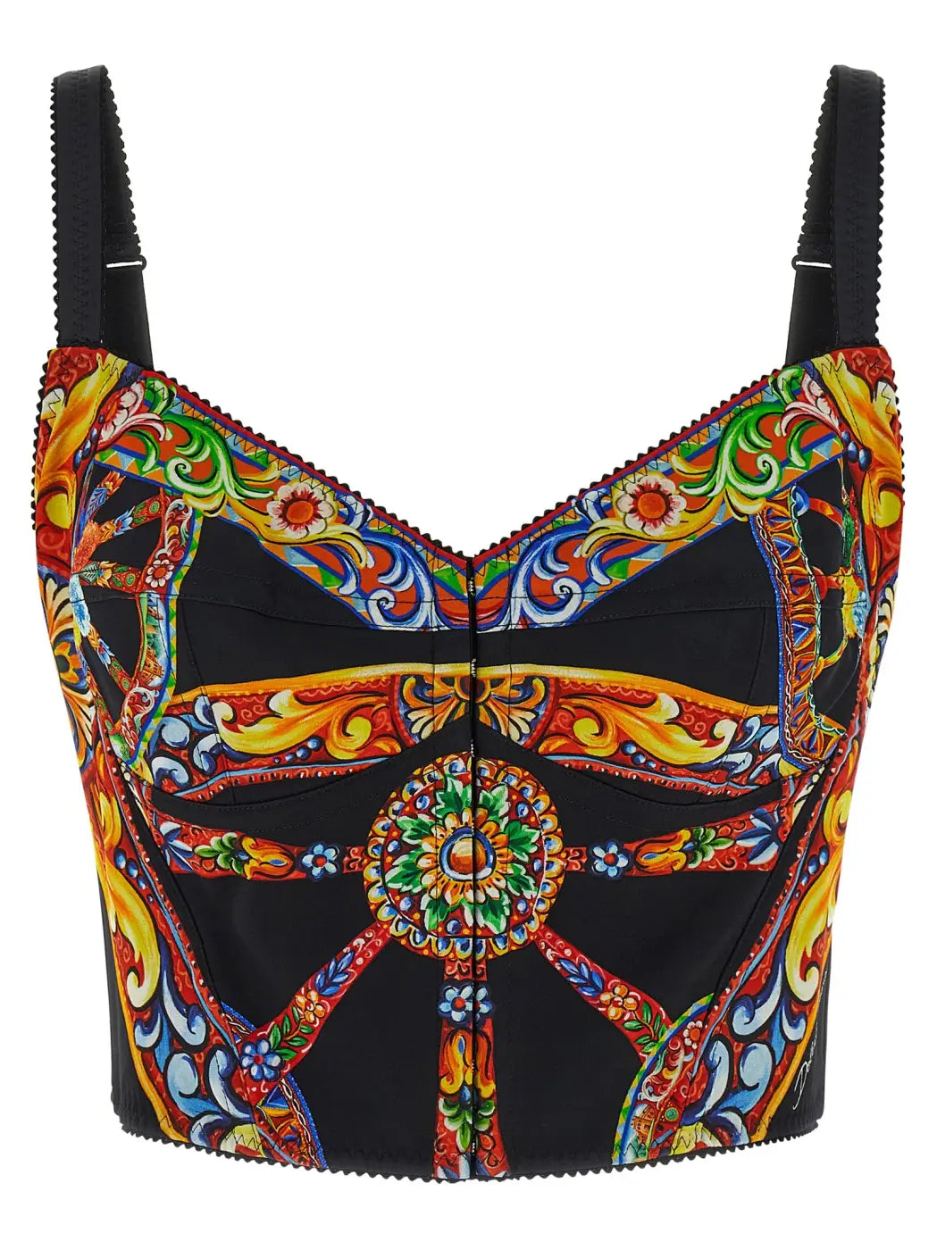 Dolce &amp; Gabbana Multicolor Silk Tank Tops