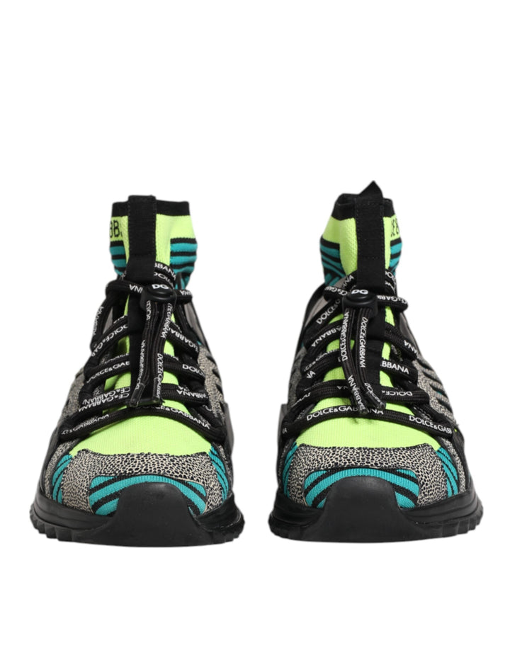 Dolce &amp; Gabbana Multicolor Sorrento Socks Men Sneakers Shoes
