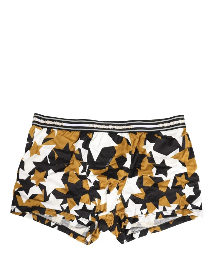 Dolce &amp; Gabbana Multicolor Stars Print Regular Boxer Underwear