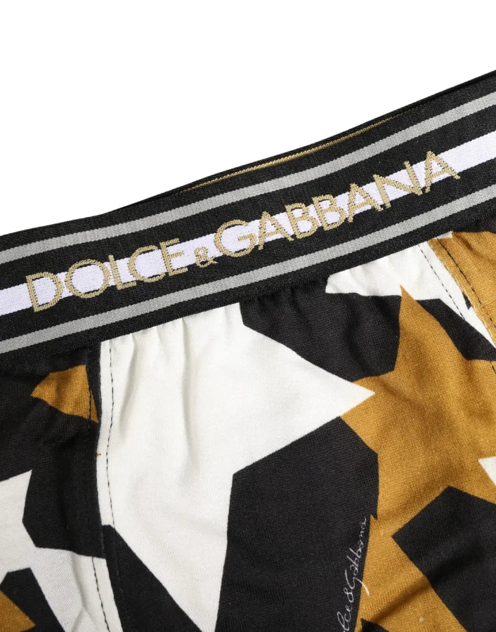 Dolce &amp; Gabbana Multicolor Stars Print Regular Boxer Underwear