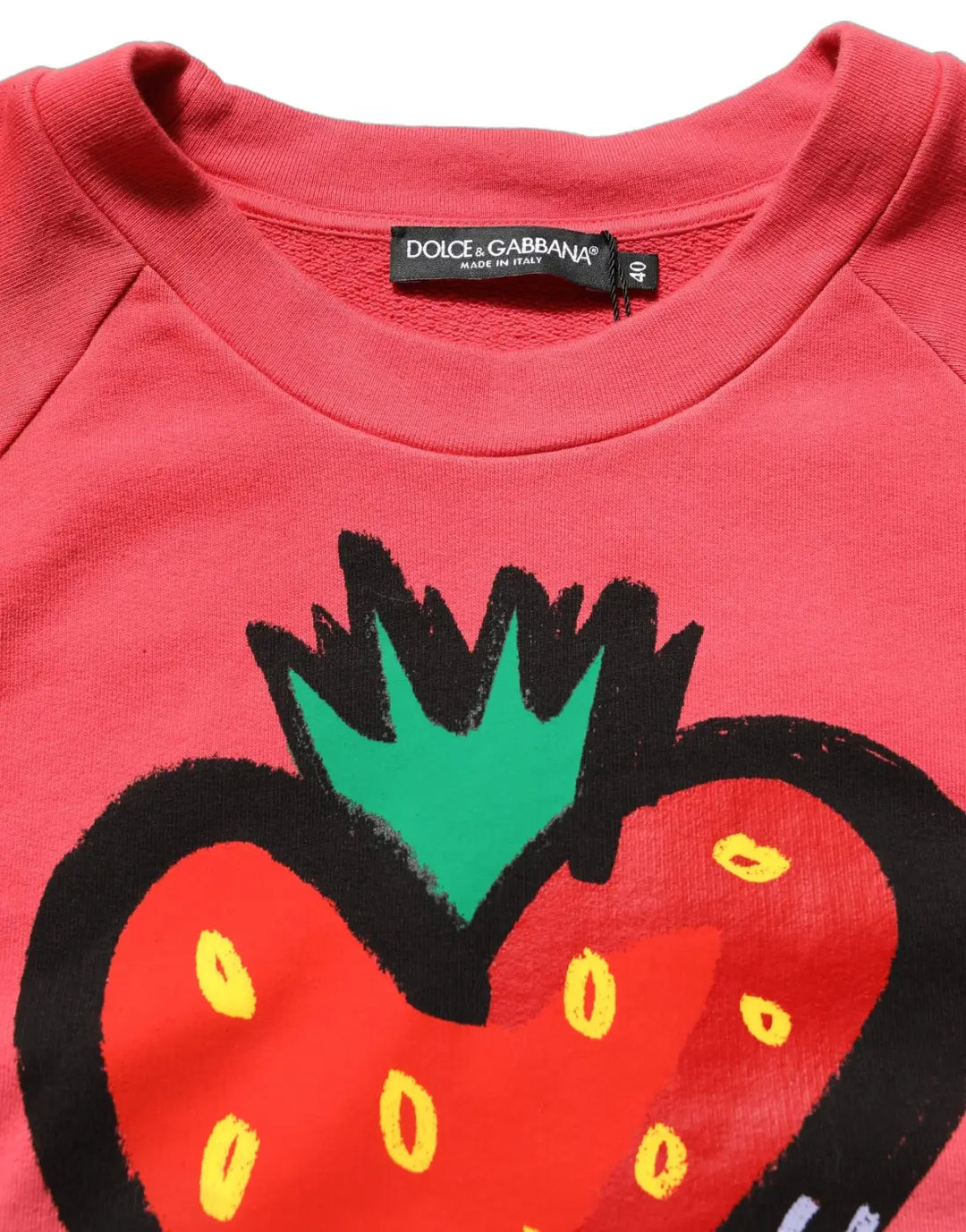 Dolce &amp; Gabbana Multicolor StrawberryPrint Sweatshirt Sweater