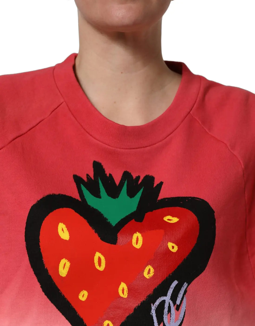 Dolce &amp; Gabbana Multicolor StrawberryPrint Sweatshirt Sweater