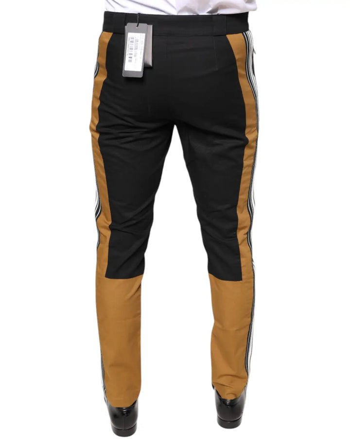 Dolce &amp; Gabbana Multicolor Stripe Skinny Cotton Pants