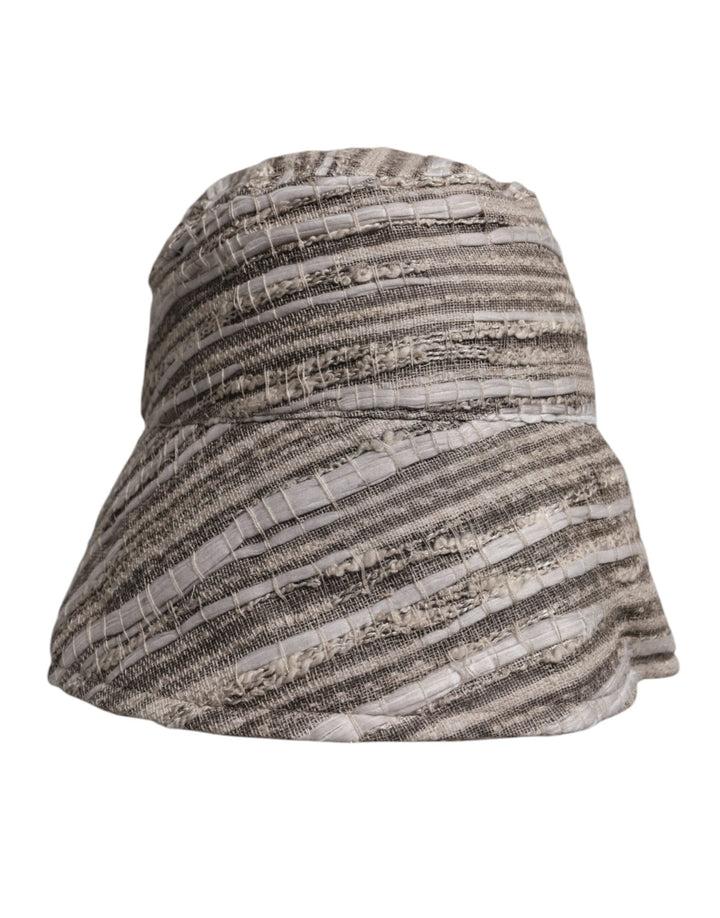 Dolce &amp; Gabbana Multicolor Stripes Cotton Bucket Cap