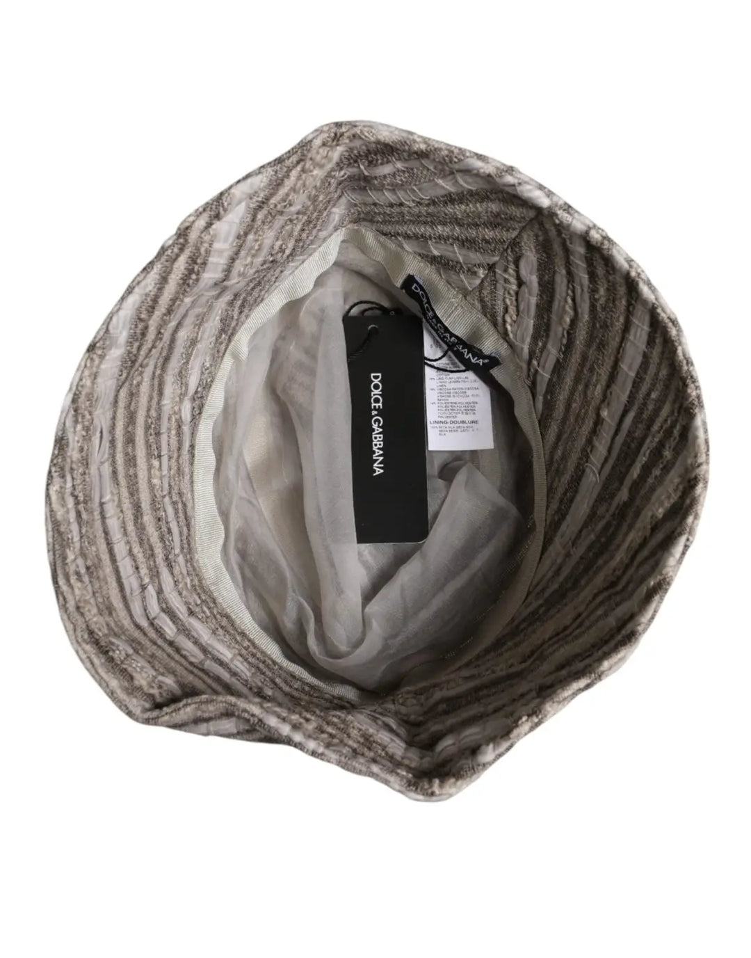 Dolce &amp; Gabbana Multicolor Stripes Cotton Bucket Cap