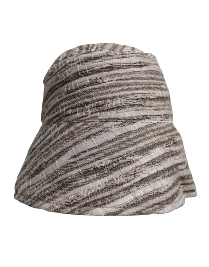 Dolce &amp; Gabbana Multicolor Stripes Cotton Bucket Cap
