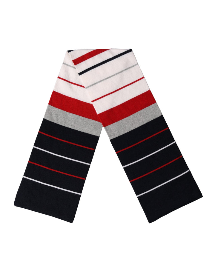 Dolce &amp; Gabbana Multicolor Stripes Shawl Neck Wrap 119cm x 20cm Scarf