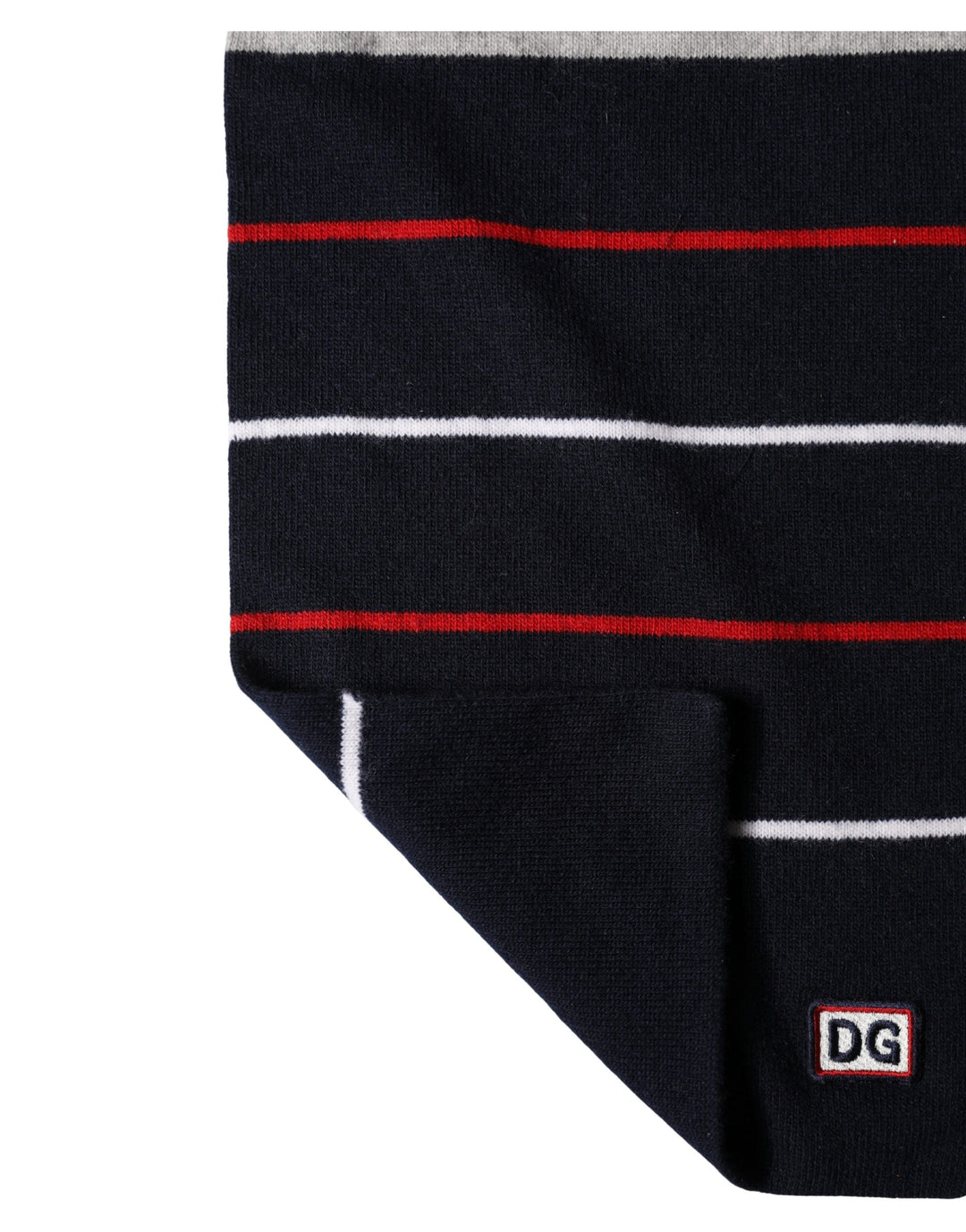 Dolce &amp; Gabbana Multicolor Stripes Shawl Neck Wrap 119cm x 20cm Scarf