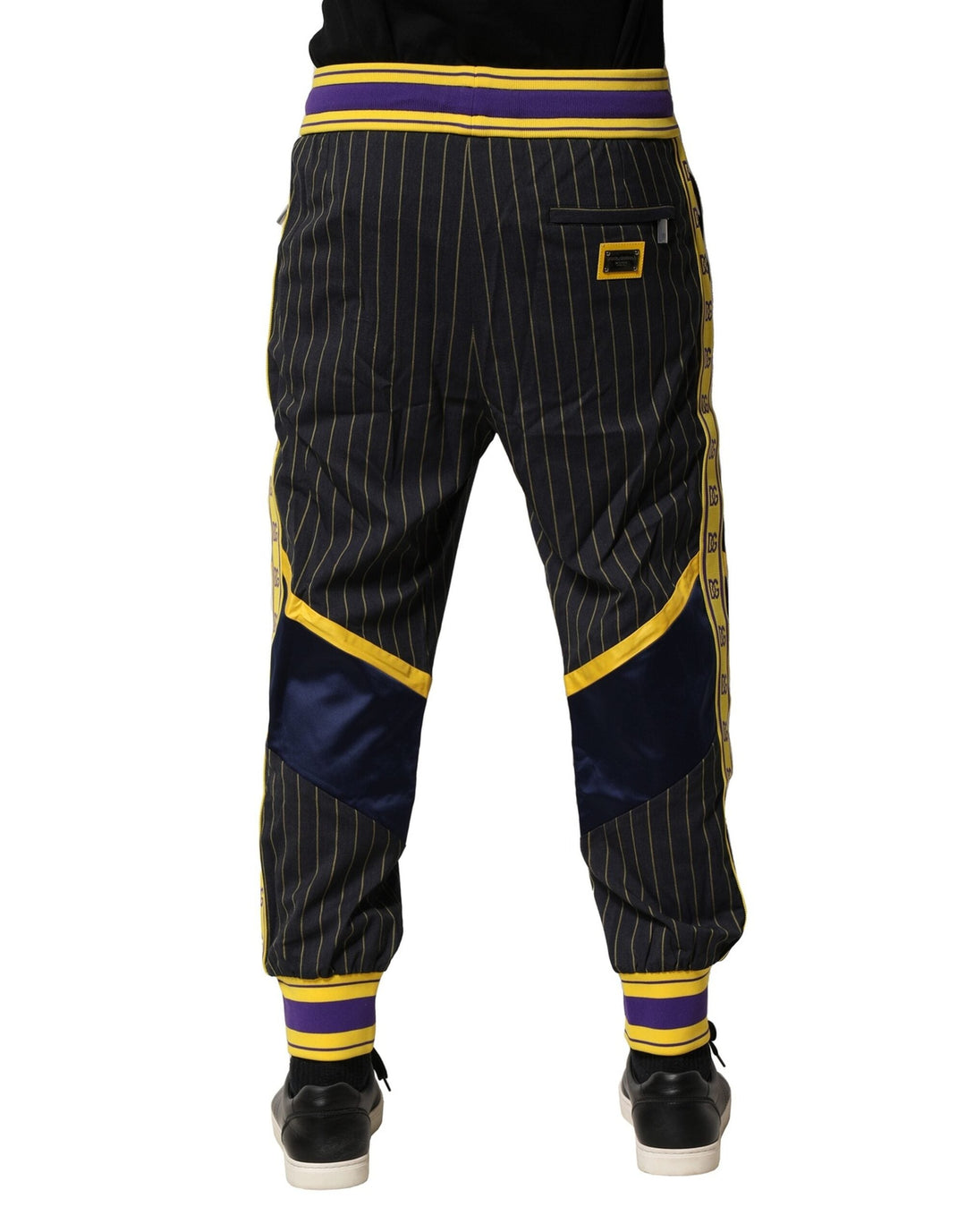 Dolce &amp; Gabbana Multicolor Stripes Wool Jogger Pants