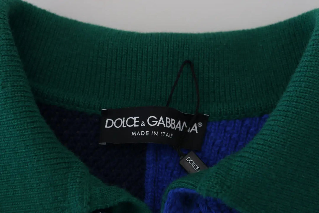 Dolce &amp; Gabbana Multicolor Stripes Wool Pullover Sweater
