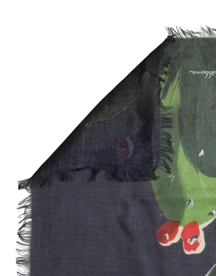 Dolce &amp; Gabbana Multicolor Taormina Modal Shawl 130cm x Men Scarf