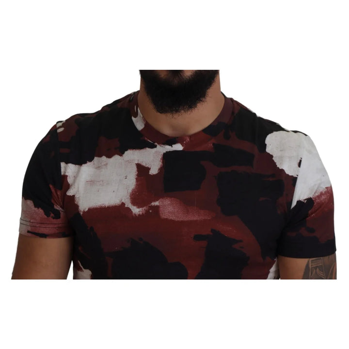 Dolce &amp; Gabbana Multicolor Tie Dye Cotton Crew Neck T-shirt