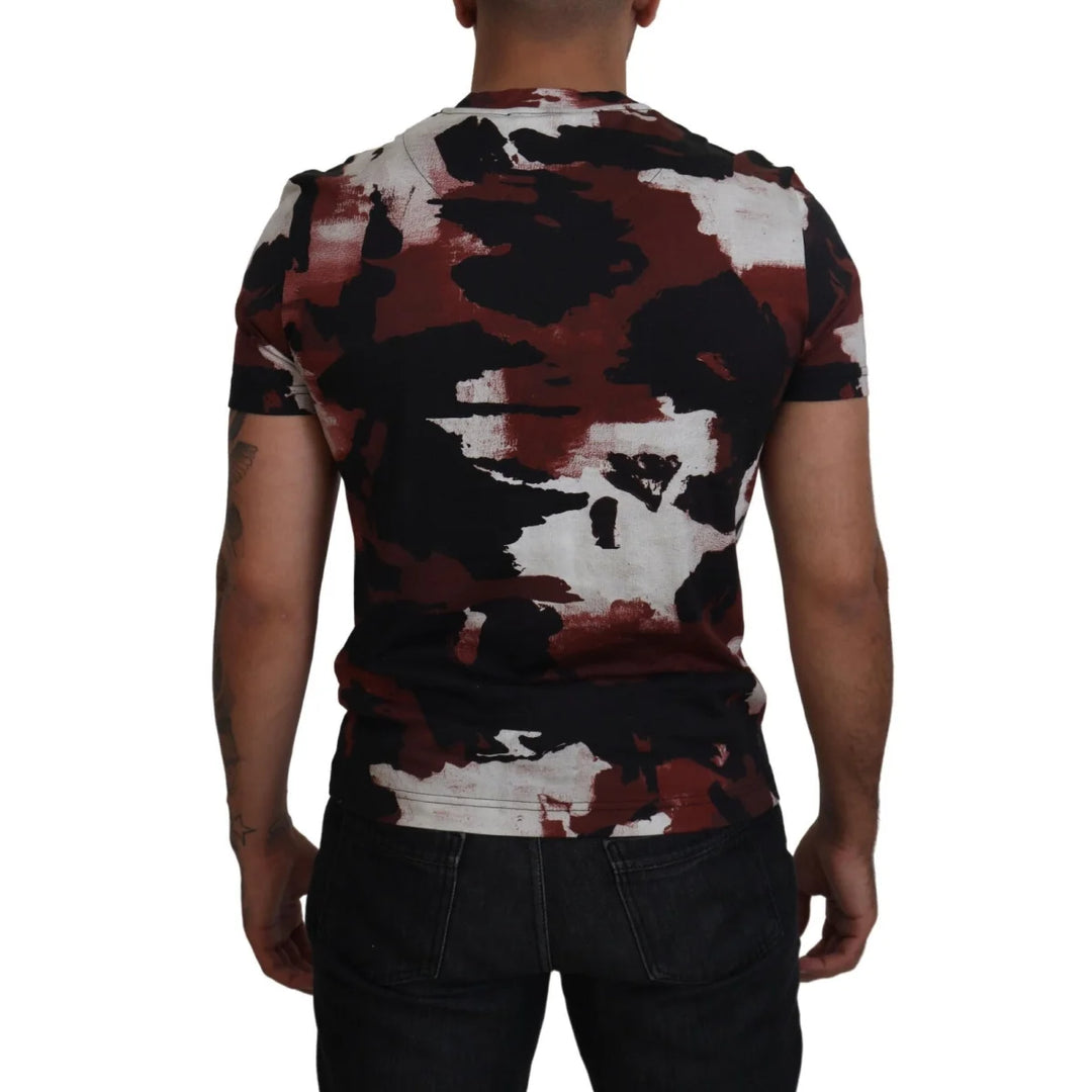 Dolce &amp; Gabbana Multicolor Tie Dye Cotton Crew Neck T-shirt