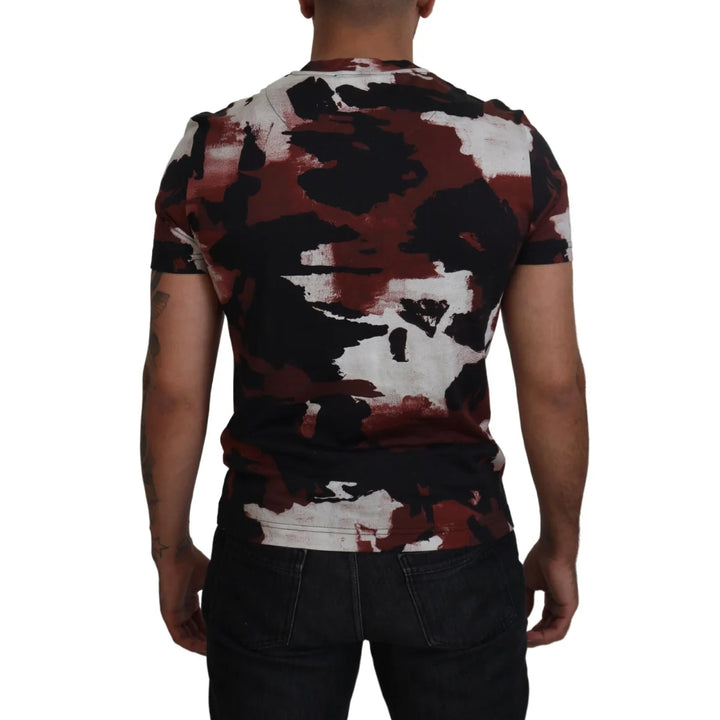 Dolce &amp; Gabbana Multicolor Tie Dye Cotton Crew Neck T-shirt