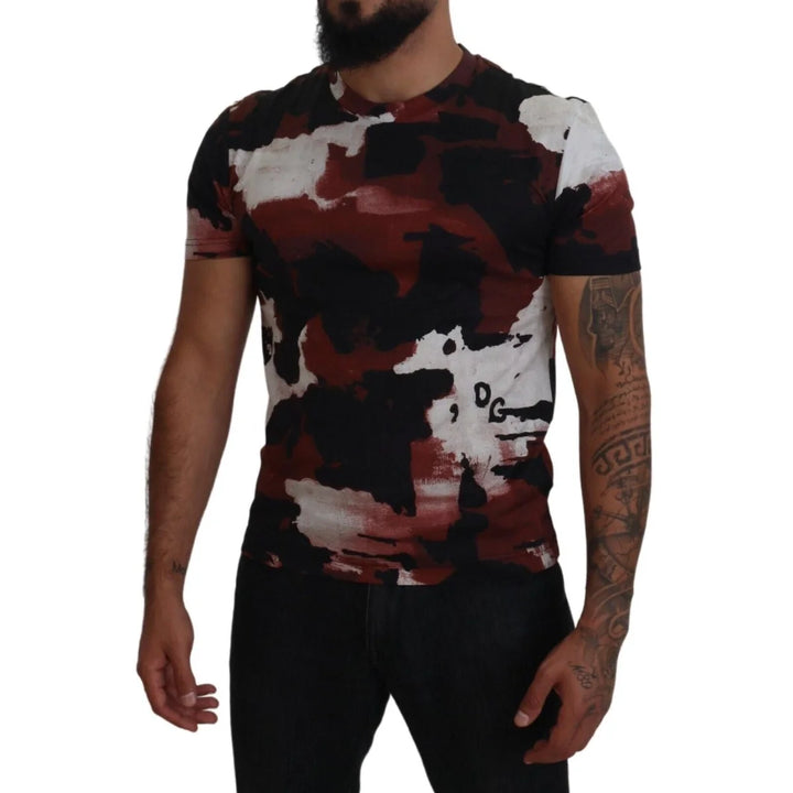 Dolce &amp; Gabbana Multicolor Tie Dye Cotton Crew Neck T-shirt