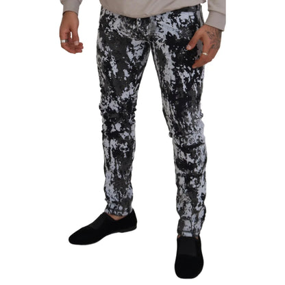 Dolce Gabbana Multicolor Tie Dye Denim Explosion Jeans &