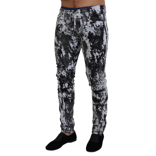 Dolce Gabbana Multicolor Tie Dye Denim Explosion Jeans &