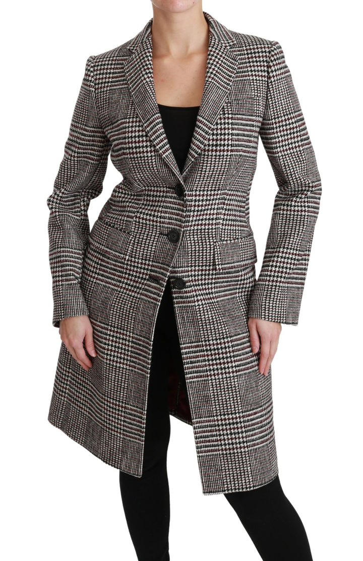 Dolce &amp; Gabbana Overcoats - Multicolor Trench Knee Long Jacket Coat