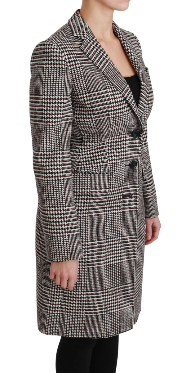 Dolce & Gabbana Overcoats - Multicolor Trench Knee Long Jacket Coat