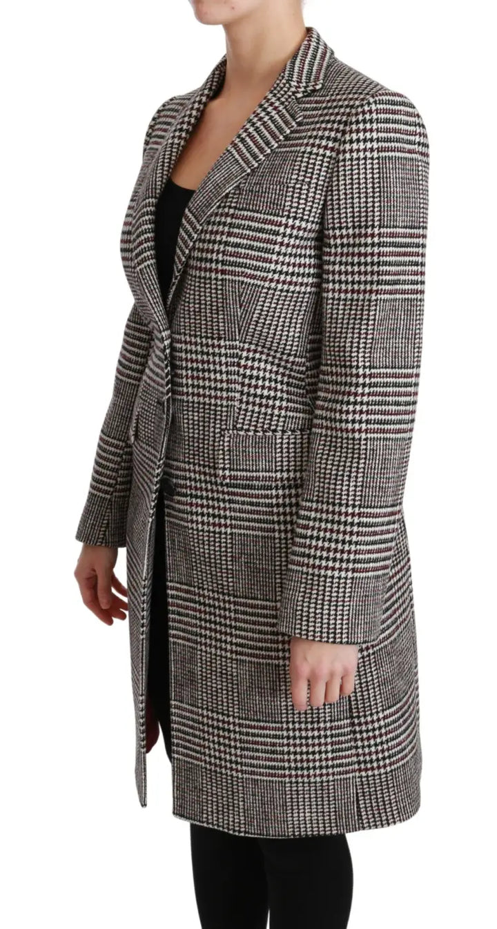 Dolce &amp; Gabbana Multicolor Trench Knee Long Jacket Coat