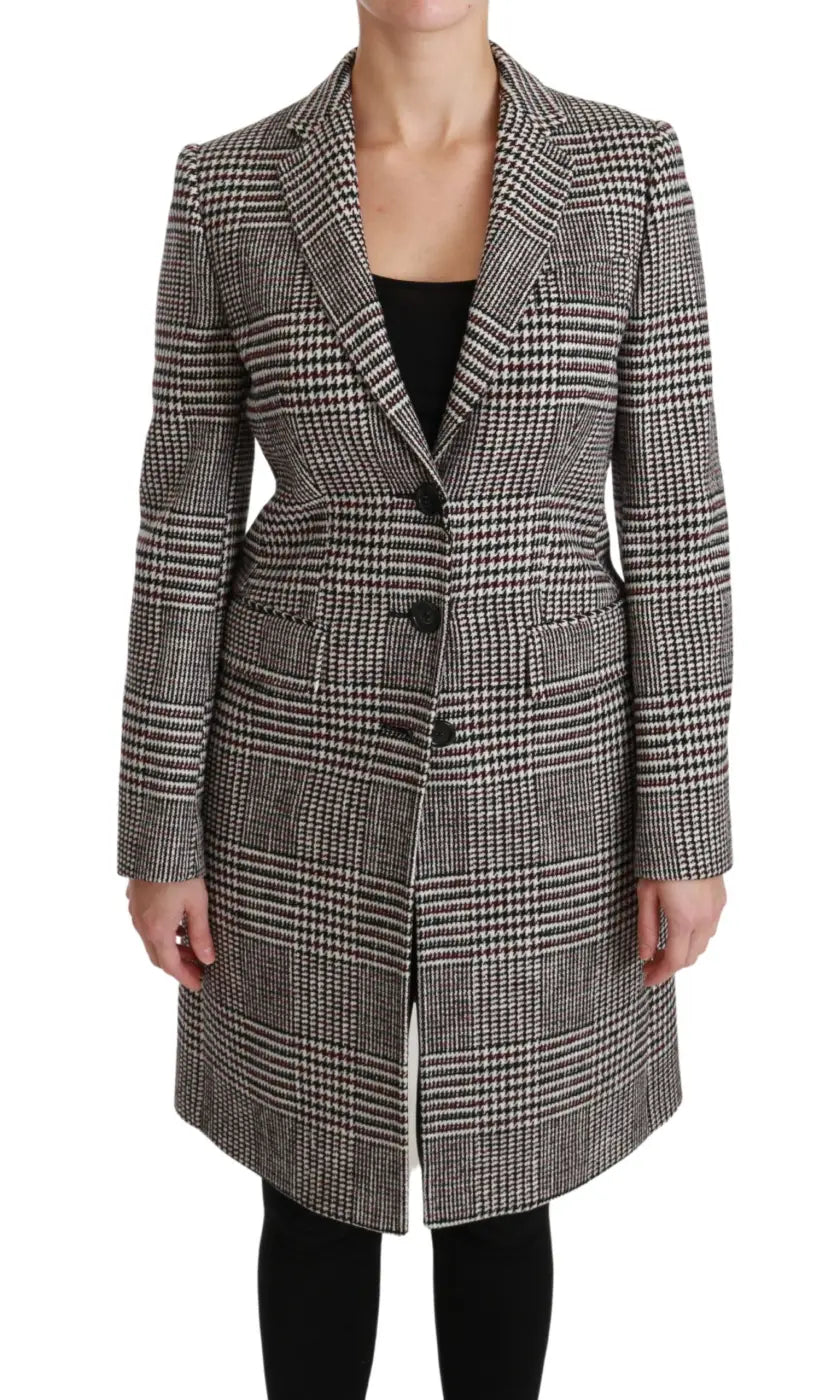 Dolce &amp; Gabbana Multicolor Trench Knee Long Jacket Coat