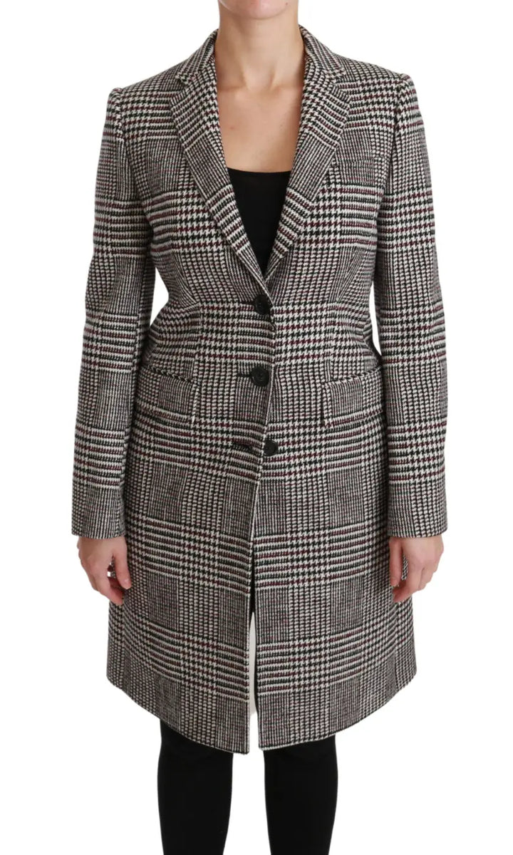 Dolce &amp; Gabbana Multicolor Trench Knee Long Jacket Coat